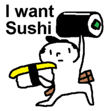 (English)I want Sushi sticker #14827396