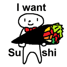 (English)I want Sushi sticker #14827397