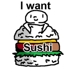 (English)I want Sushi sticker #14827399