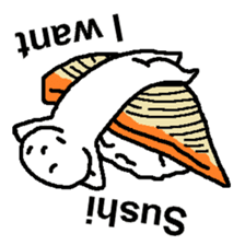 (English)I want Sushi sticker #14827400
