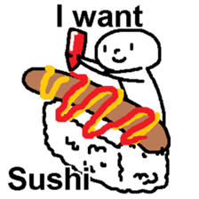 (English)I want Sushi sticker #14827402