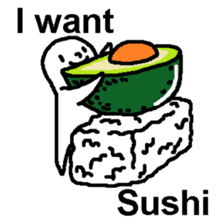 (English)I want Sushi sticker #14827404