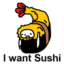(English)I want Sushi sticker #14827405