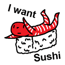 (English)I want Sushi sticker #14827408