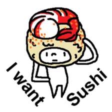 (English)I want Sushi sticker #14827411