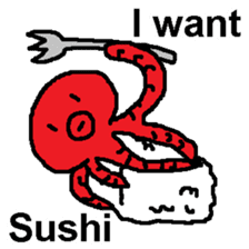 (English)I want Sushi sticker #14827412
