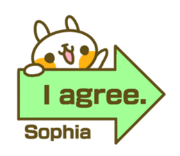 Sticker for Sophia sticker #14827576