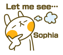 Sticker for Sophia sticker #14827577