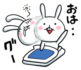 Rabbits that fall asleep sticker #14828046