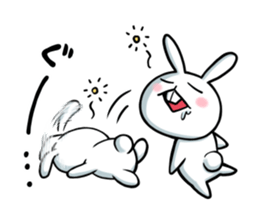 Rabbits that fall asleep sticker #14828066