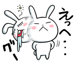 Rabbits that fall asleep sticker #14828069