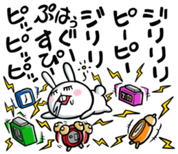 Rabbits that fall asleep sticker #14828073