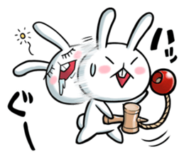 Rabbits that fall asleep sticker #14828076