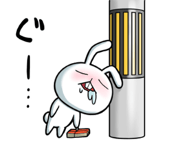 Rabbits that fall asleep sticker #14828077