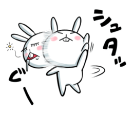 Rabbits that fall asleep sticker #14828079