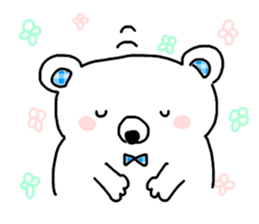 White bear respecting words stickers sticker #14828212