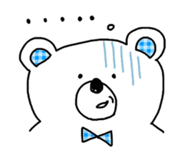 White bear respecting words stickers sticker #14828213