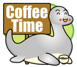 plesiosaur boy sticker #14829026