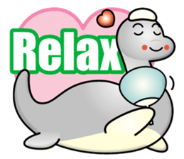 plesiosaur boy sticker #14829028