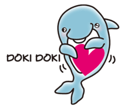 Sticker of a cute dolphin <vol.5> sticker #14829118