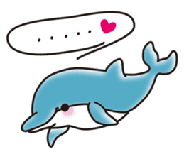 Sticker of a cute dolphin <vol.5> sticker #14829123
