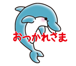 Sticker of a cute dolphin <vol.5> sticker #14829131