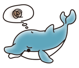 Sticker of a cute dolphin <vol.5> sticker #14829144