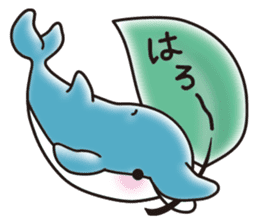 Sticker of a cute dolphin <vol.5> sticker #14829146