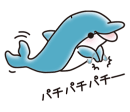 Sticker of a cute dolphin <vol.5> sticker #14829147