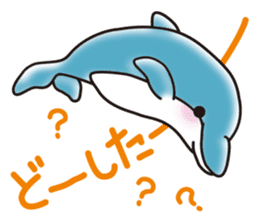 Sticker of a cute dolphin <vol.5> sticker #14829151