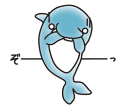 Sticker of a cute dolphin <vol.5> sticker #14829153