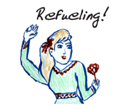 Grandmother's graffiti. sticker #14829694