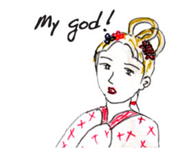 Grandmother's graffiti. sticker #14829700