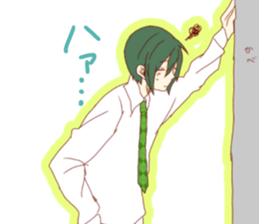 green boys sticker #14830799