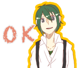 green boys sticker #14830801