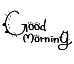 Daily conversation -no.3 Cat ver. sticker #14831023