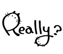 Daily conversation -no.3 Cat ver. sticker #14831024