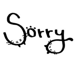 Daily conversation -no.3 Cat ver. sticker #14831026