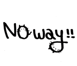 Daily conversation -no.3 Cat ver. sticker #14831029