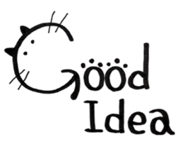 Daily conversation -no.3 Cat ver. sticker #14831030