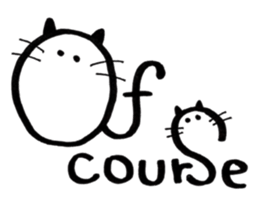 Daily conversation -no.3 Cat ver. sticker #14831031