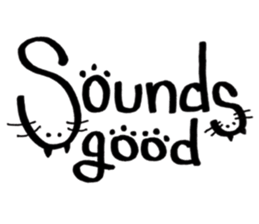 Daily conversation -no.3 Cat ver. sticker #14831032