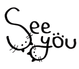 Daily conversation -no.3 Cat ver. sticker #14831033