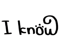 Daily conversation -no.3 Cat ver. sticker #14831035