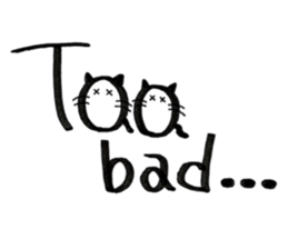 Daily conversation -no.3 Cat ver. sticker #14831041