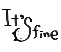 Daily conversation -no.3 Cat ver. sticker #14831042