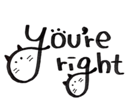 Daily conversation -no.3 Cat ver. sticker #14831043