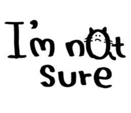 Daily conversation -no.3 Cat ver. sticker #14831044