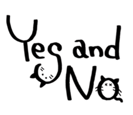 Daily conversation -no.3 Cat ver. sticker #14831046