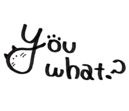 Daily conversation -no.3 Cat ver. sticker #14831050